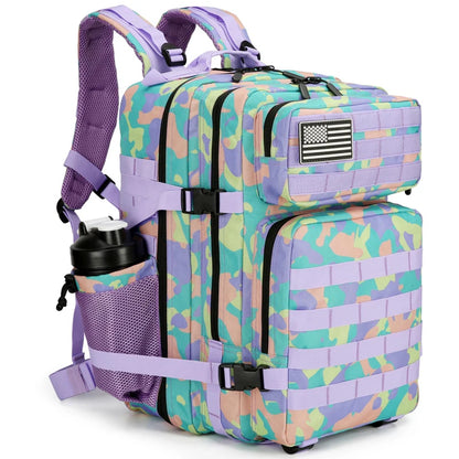 Sac à dos tactique 45 L avec système MOLLE et compartiment PC