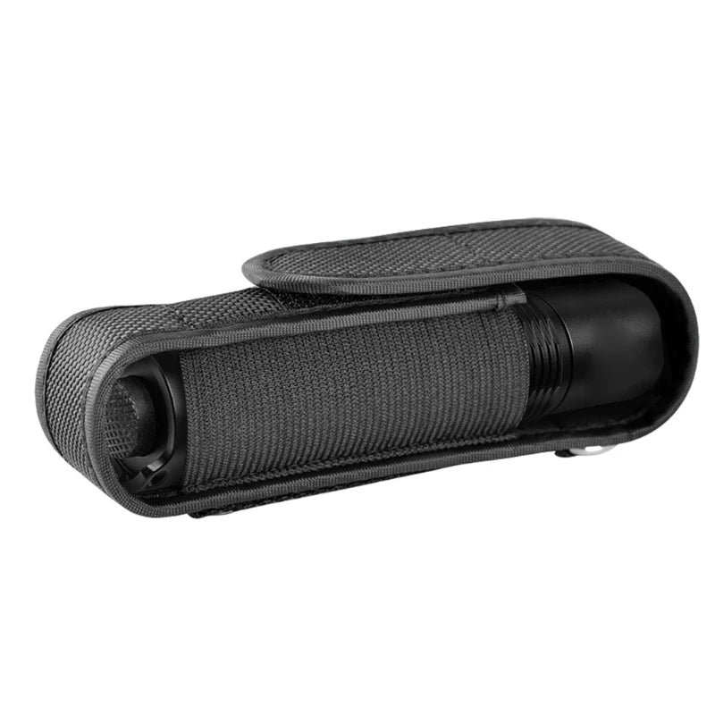 Pochette porte-lampe torche à la ceinture en nylon