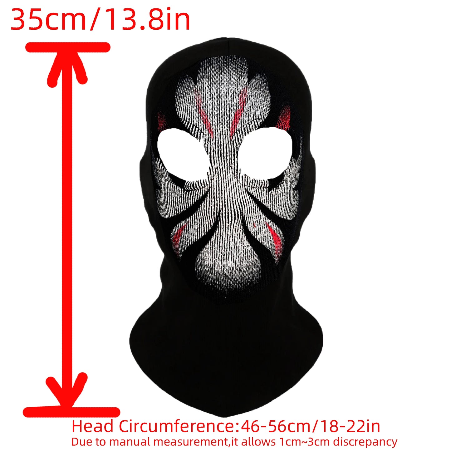 Cagoule Balaclava 100% Coton Ghost Skull – Masque Intégral Visage & Cou – Ski, Vélo, Airsoft – 26 Coloris