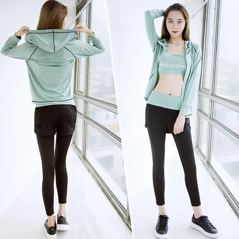 Ensemble de Yoga Femme 3 Pièces – Séchage Rapide & Ultra Léger – Style Tendance Été - BLACKBEARD OUTDOOR INDUSTRIES