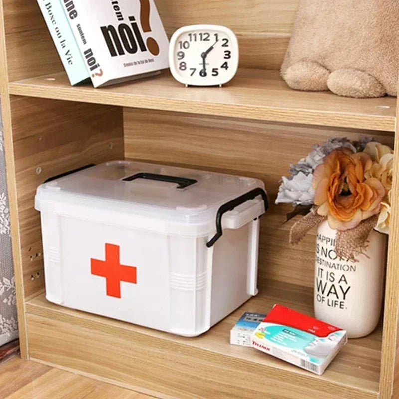 Boîte de Rangement Médicale à Double Couches – Portable et Résistante Ma boutique