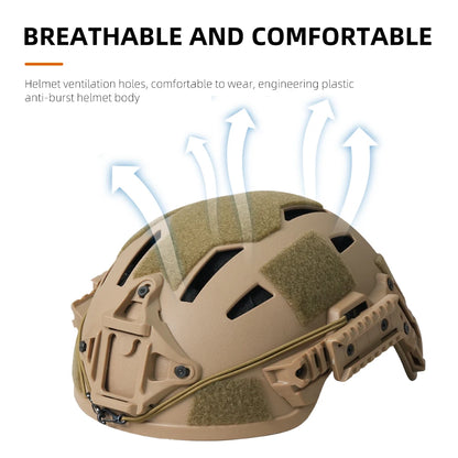 Casque airsoft FAST tactique ABS léger BOOIU - BLACKBEARD OUTDOOR INDUSTRIES