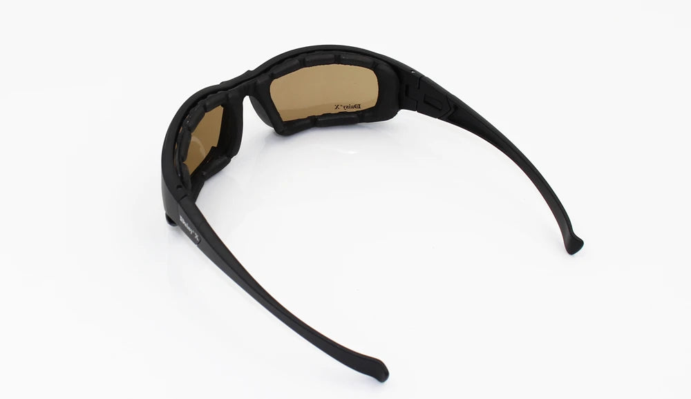 Daisy X7 Lunettes Tactiques Militaires – Kit 4 Verres Polarisés | Airsoft, Moto, Cyclisme