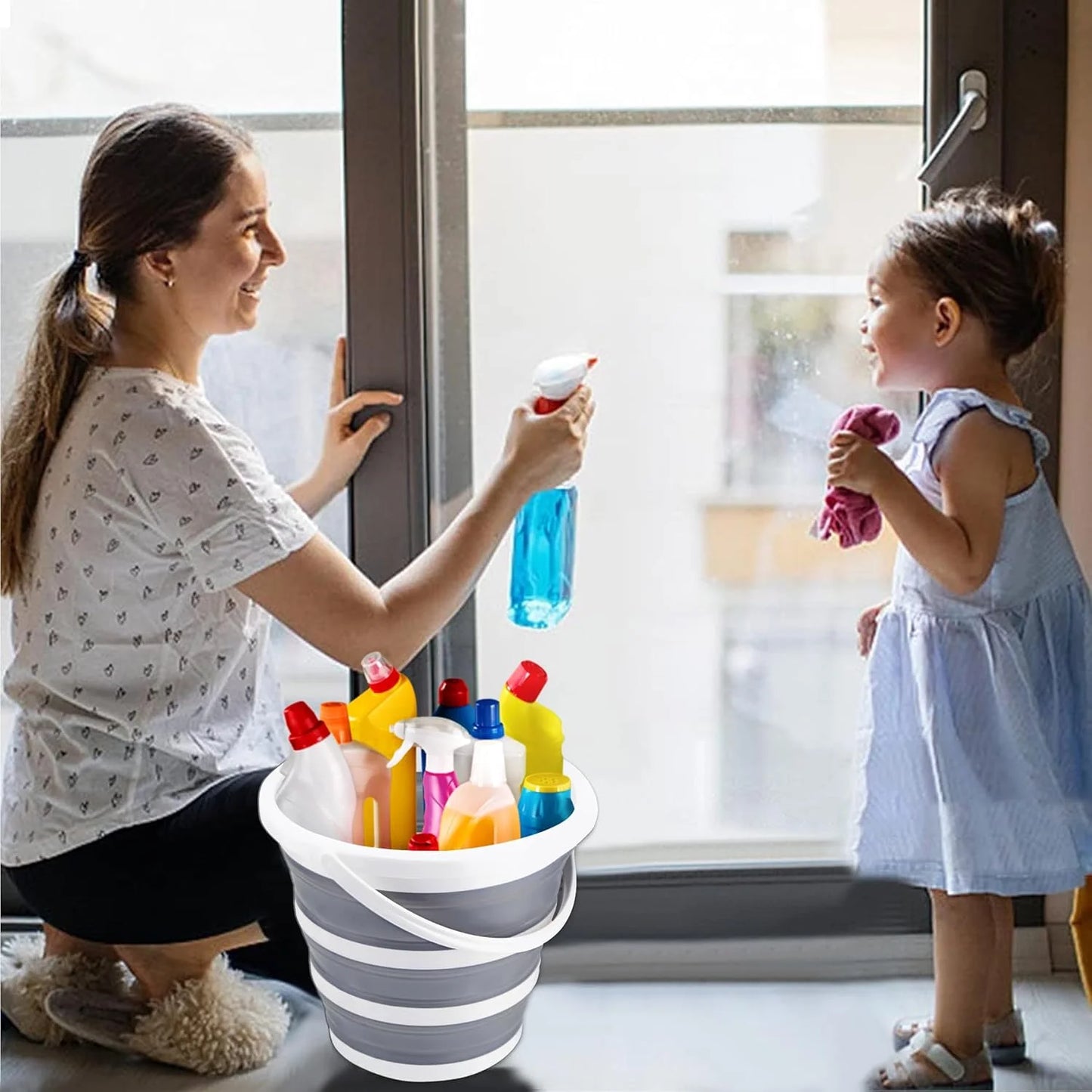 Seau Pliable en Silicone 10L – Seau Multi-Usage pour Pêche, Camping, Lavage de Voiture, Maison - BLACKBEARD OUTDOOR INDUSTRIES