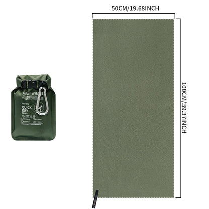 Serviette de sport séchage rapide en microfibre – compacte, ultra‑légère, idéale pour la gym, le camping et le voyage - BLACKBEARD OUTDOOR INDUSTRIES