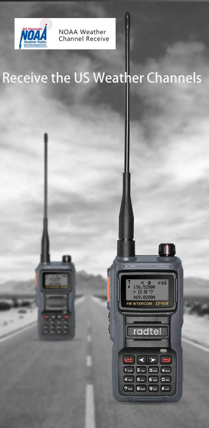 Talkie-Walkie Radtel IP68 – Radio Amateur Full Band 136-629 MHz, 199 Canaux, NOAA, Waterproof - BLACKBEARD OUTDOOR INDUSTRIES