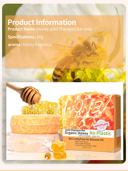 Shampooing Solide Nourrissant au Miel – Savon Artisanal pour Cheveux Forts et Équilibrés - BLACKBEARD OUTDOOR INDUSTRIES