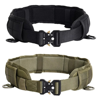 Ceinture Tactique MOLLE Réglable – Boucle à Dégagement Rapide | Ceinture de Combat Multifonction pour Activités Outdoor - BLACKBEARD OUTDOOR INDUSTRIES