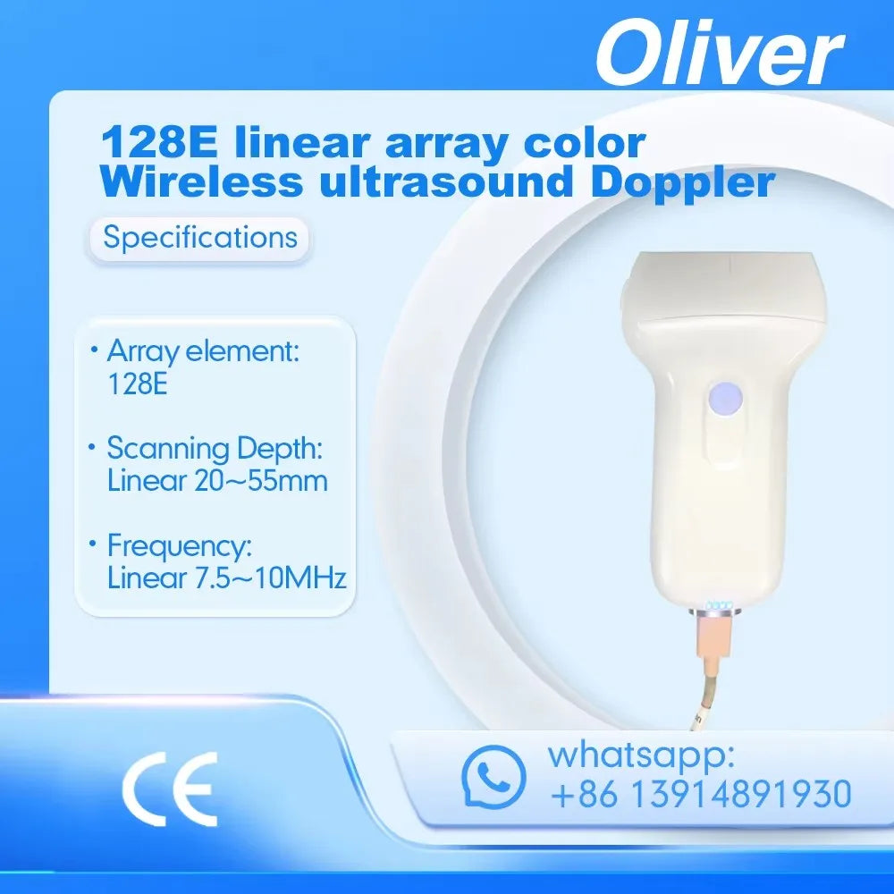 Échographe Portable WiFi 3-en-1 – Sonde Linéaire, Convexe & Transvaginale avec Étui