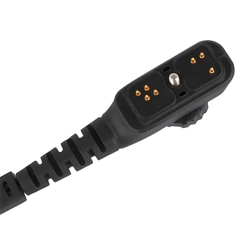 Oreillette Acoustique Tubulaire avec PTT – Compatible Hytera PD700/PD780/PD785/PT580H, 2 Broches à Vis