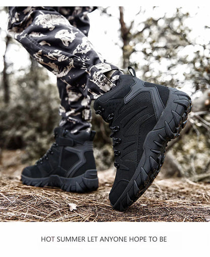 Bottes de Combat Tactiques Améliorées pour Homme - Chaussures de Randonnée Résistantes et Respirantes BLACKBEARD OUTDOOR INDUSTRIES