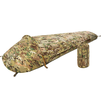 Tente de bivouac 1 place camouflage – 220 × 90 cm