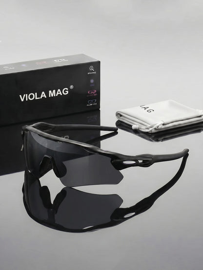 Lunettes de Soleil Demi-Monture Verres Miroir – Style Ovale Unisexe | 5 Coloris | Voyage & Quotidien