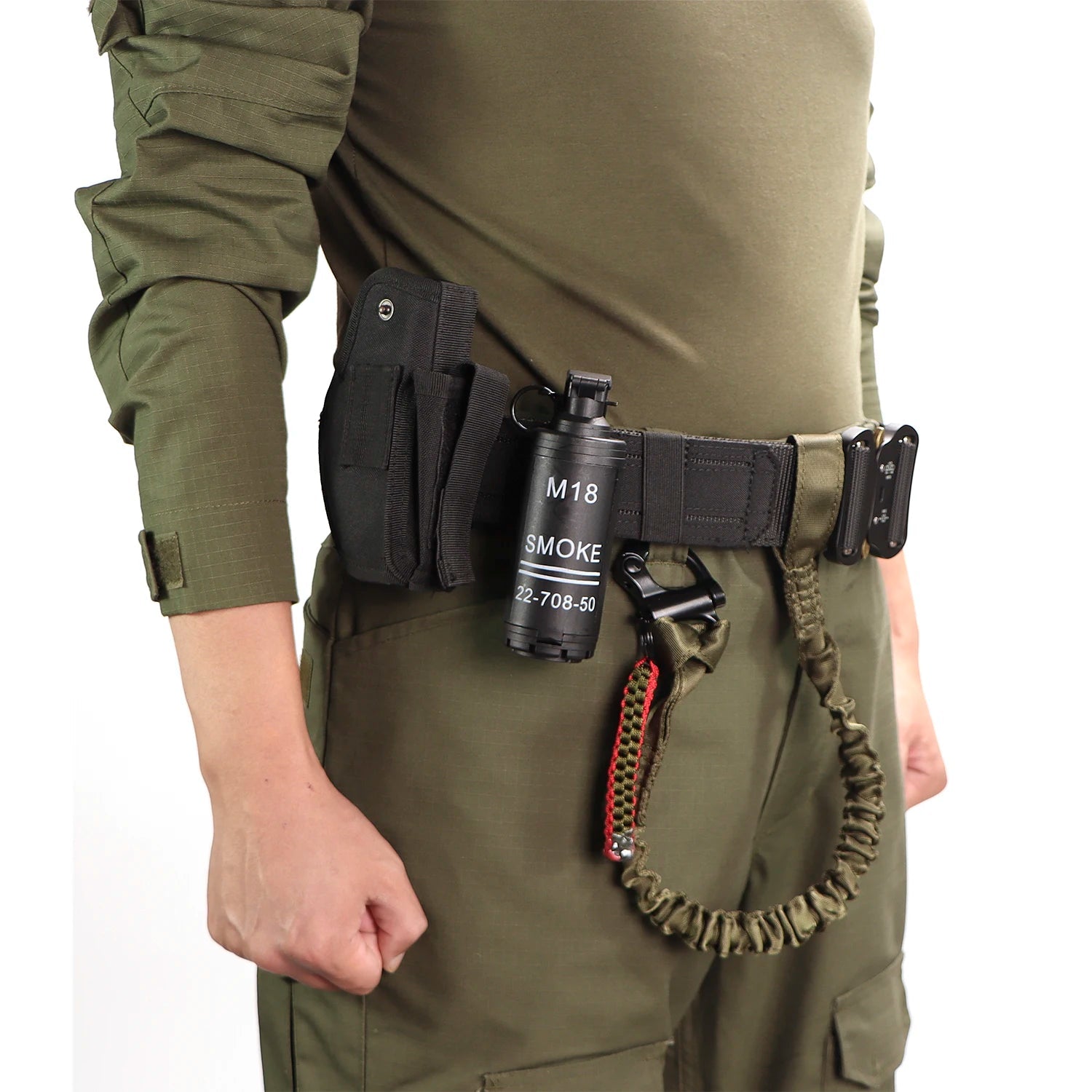 Ceinturon Tactique LOOP – Nylon Haute Qualité avec Boucle Métal, Multicam, Noir, Kaki Ma boutique