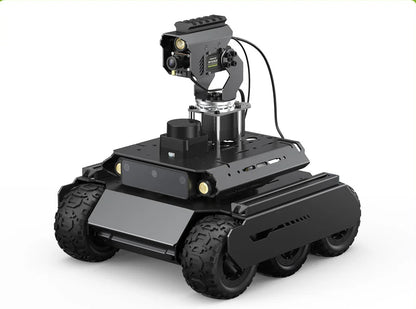 UGV Rover ROS2 Waveshare — Robot IA 6 Roues 4WD Tout Métal — Police, Déminage, Sauvetage, Militaire & R&D - BLACKBEARD OUTDOOR INDUSTRIES