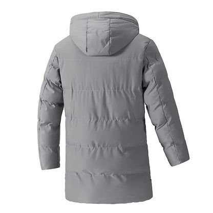 Parka hiver homme à capuche, coupe longue