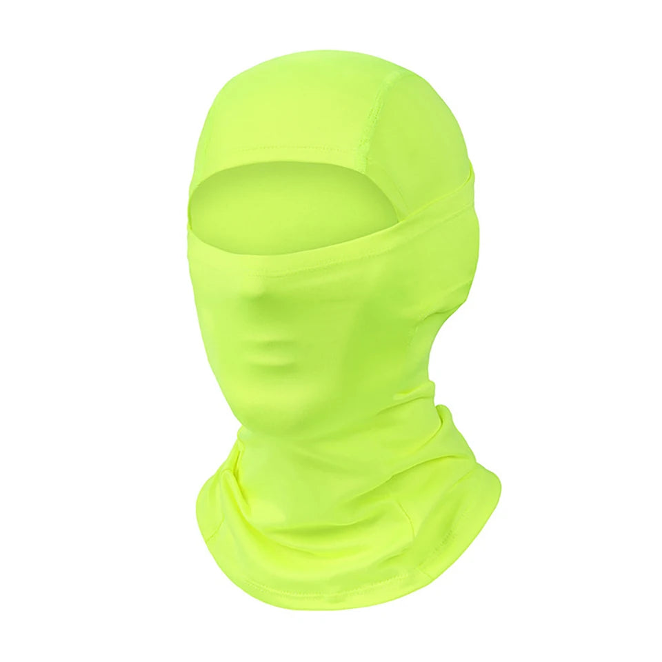 Cagoule anti-UV vélo et moto, masque visage et cou