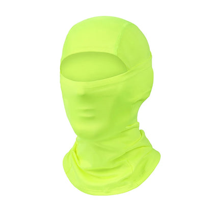 Cagoule anti-UV vélo et moto, masque visage et cou