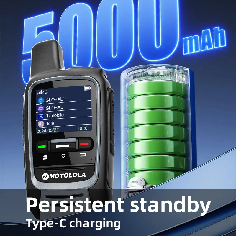 Talkie Walkie MOTOLOLA Global - 4G PoC USB (Modèle MT-300) - BLACKBEARD OUTDOOR INDUSTRIES