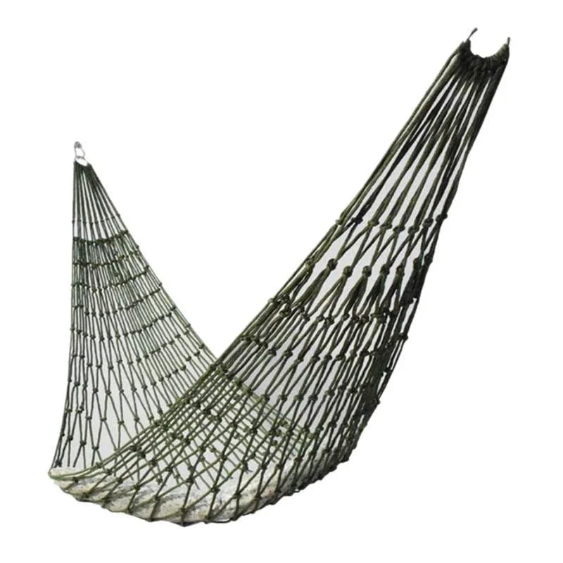 Hamac Filet en Nylon avec Cordes - Lit Suspendu Portable pour Camping et Jardin