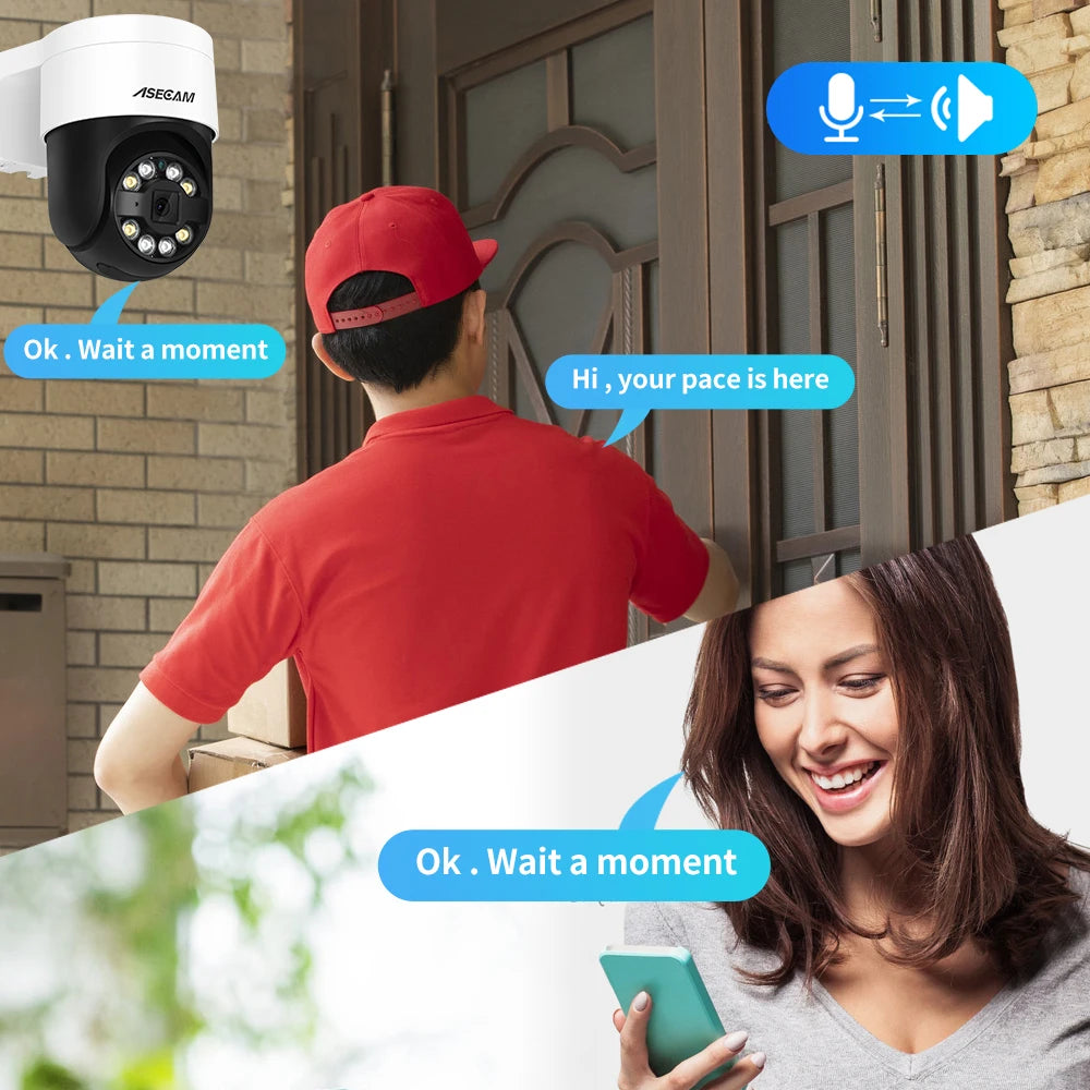 Caméra IP PoE 4K 8MP PTZ – Détection Faciale IA, Vision Nocturne Couleur, H.265, IP66 - BLACKBEARD OUTDOOR INDUSTRIES