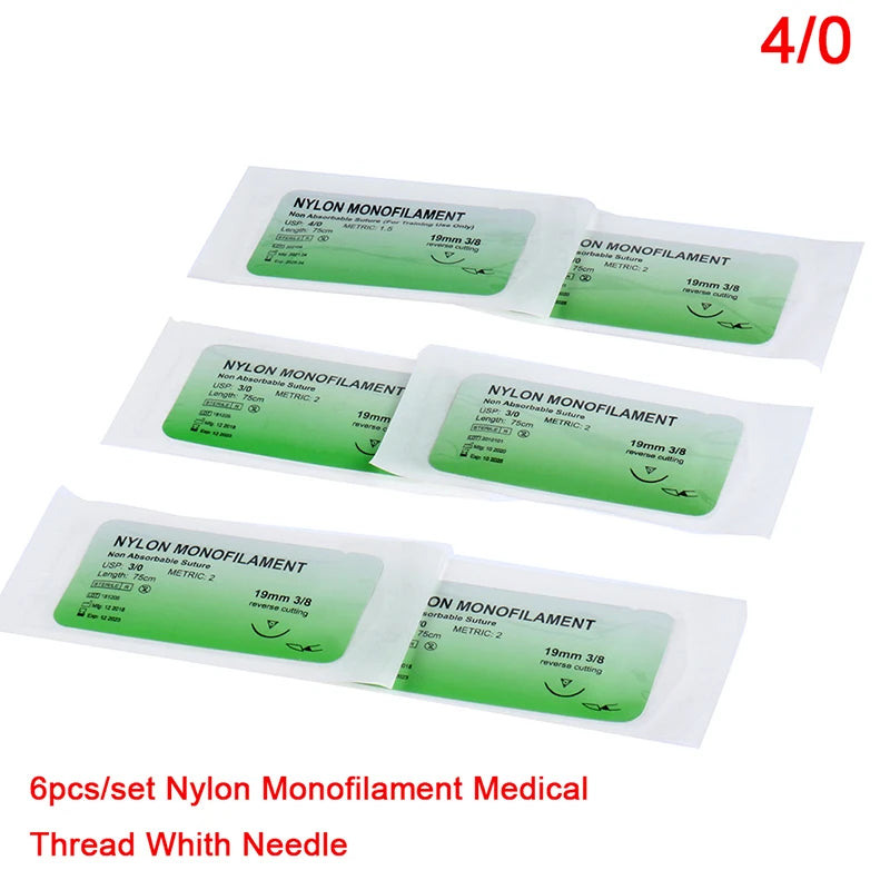 Kit de Suture Chirurgicale Synthétique avec Aiguille – Nylon Monofilament pour Formation Médicale et Vétérinaire Ma boutique