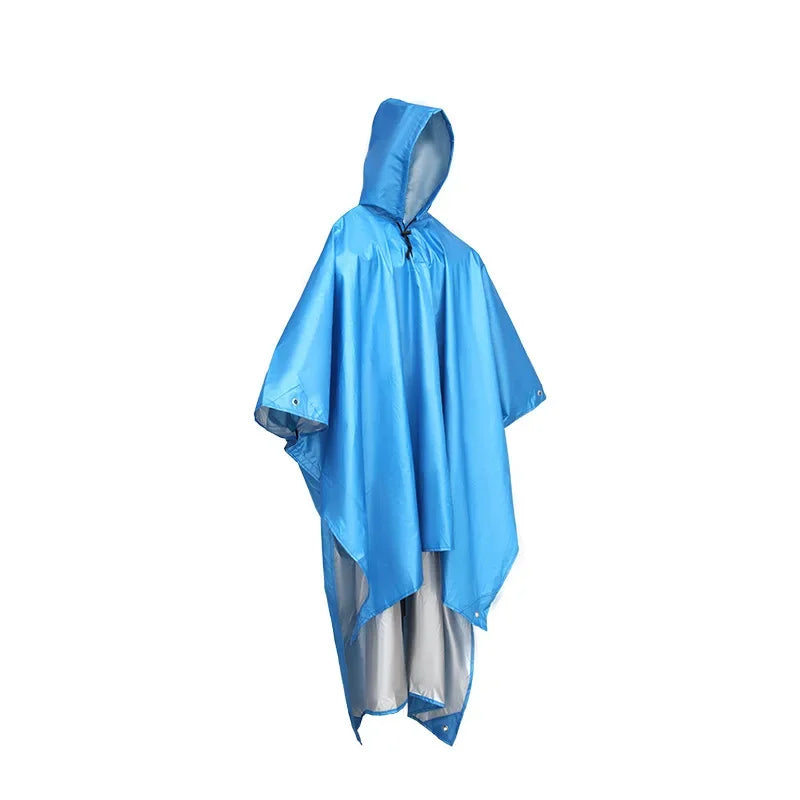 Poncho Pluie 3-en-1 Imperméable — Cape, Bâche & Tapis de Sol | Camouflage, Vert, Orange, Bleu, Noir - BLACKBEARD OUTDOOR INDUSTRIES
