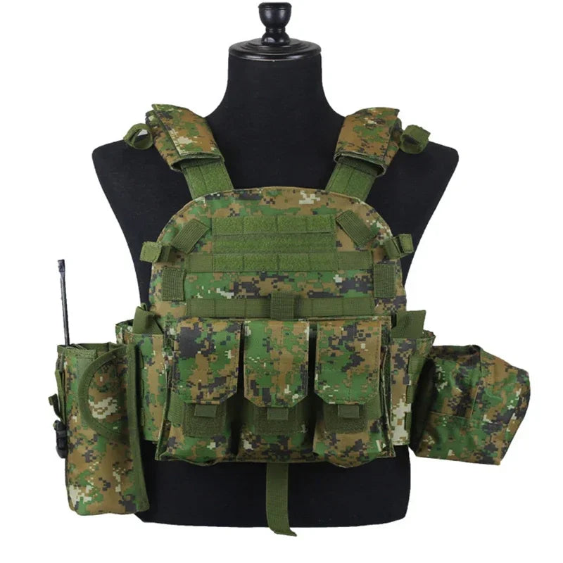 Gilet porte-plaques tactique 6094 MOLLE réglable