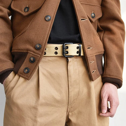 Ceinture Tactique en Toile 4CM pour Homme – Ceinture Militaire pour Travail, Jeans et Tenue Quotidienne - BLACKBEARD OUTDOOR INDUSTRIES