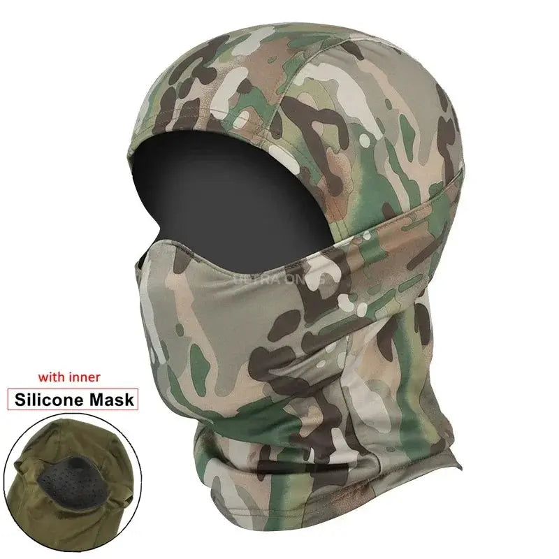 Tactical Mask Outdoor Balaclava – Masque Balaclava Silicone Demi-visage Coupe-vent Ma boutique