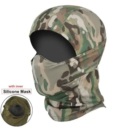 Tactical Mask Outdoor Balaclava – Masque Balaclava Silicone Demi-visage Coupe-vent Ma boutique