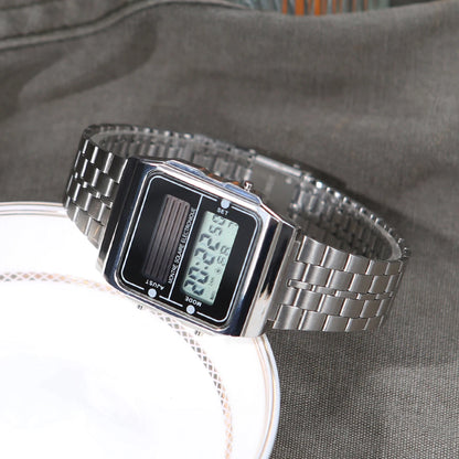 Montre Électronique Solaire Tactique – Carré Compact Unisexe - BLACKBEARD OUTDOOR INDUSTRIES