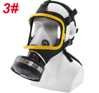Masque Respiratoire Intégral Silicone – Filtres 3# 4# 7# – Peinture Pesticides Gaz
