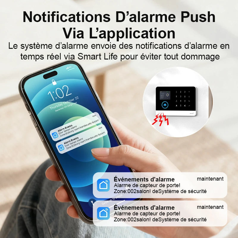 Kit Alarme Connectée WiFi 4G PGST — Détecteur Mouvement, Capteur Porte, Application Tuya - BLACKBEARD OUTDOOR INDUSTRIES