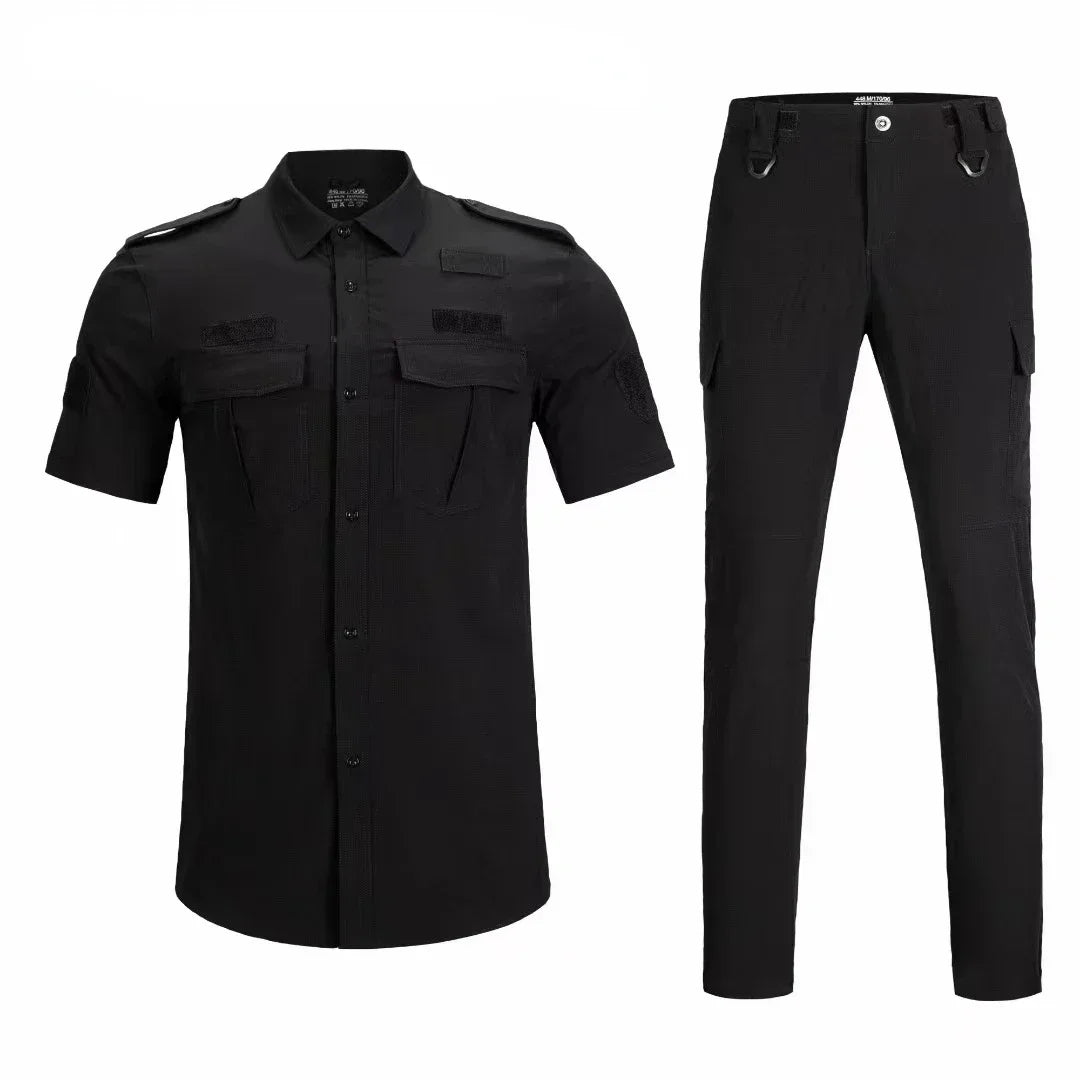 Uniforme Tactique 2 Pièces – T-Shirt et Pantalon à Séchage Rapide pour Homme – Tenue de Travail Légère et Hautement Résistante pour Activités Extérieures - BLACKBEARD OUTDOOR INDUSTRIES