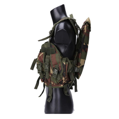Gilet Tactique RUIN HAWK pour Hommes - Protection Airsoft et Paintball avec Sac d'Eau Camouflage - BLACKBEARD OUTDOOR INDUSTRIES
