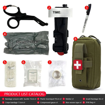 50611s – Kit de Premiers Secours Tactique EMT avec Poche MOLLE Ma boutique