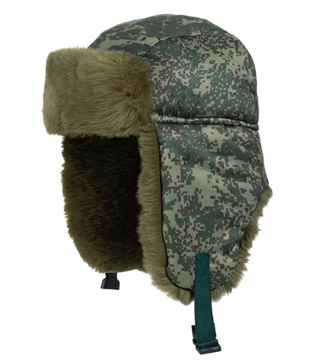 Chapka Russe Camouflage EMR – Bonnet Ushanka Militaire Unisexe Chaud Hiver Outdoor - BLACKBEARD OUTDOOR INDUSTRIES