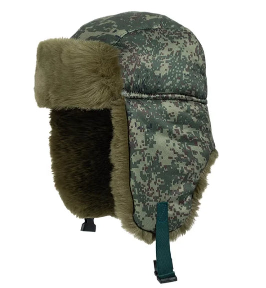 Chapka Russe Camouflage EMR – Bonnet Ushanka Militaire Unisexe Chaud Hiver Outdoor - BLACKBEARD OUTDOOR INDUSTRIES