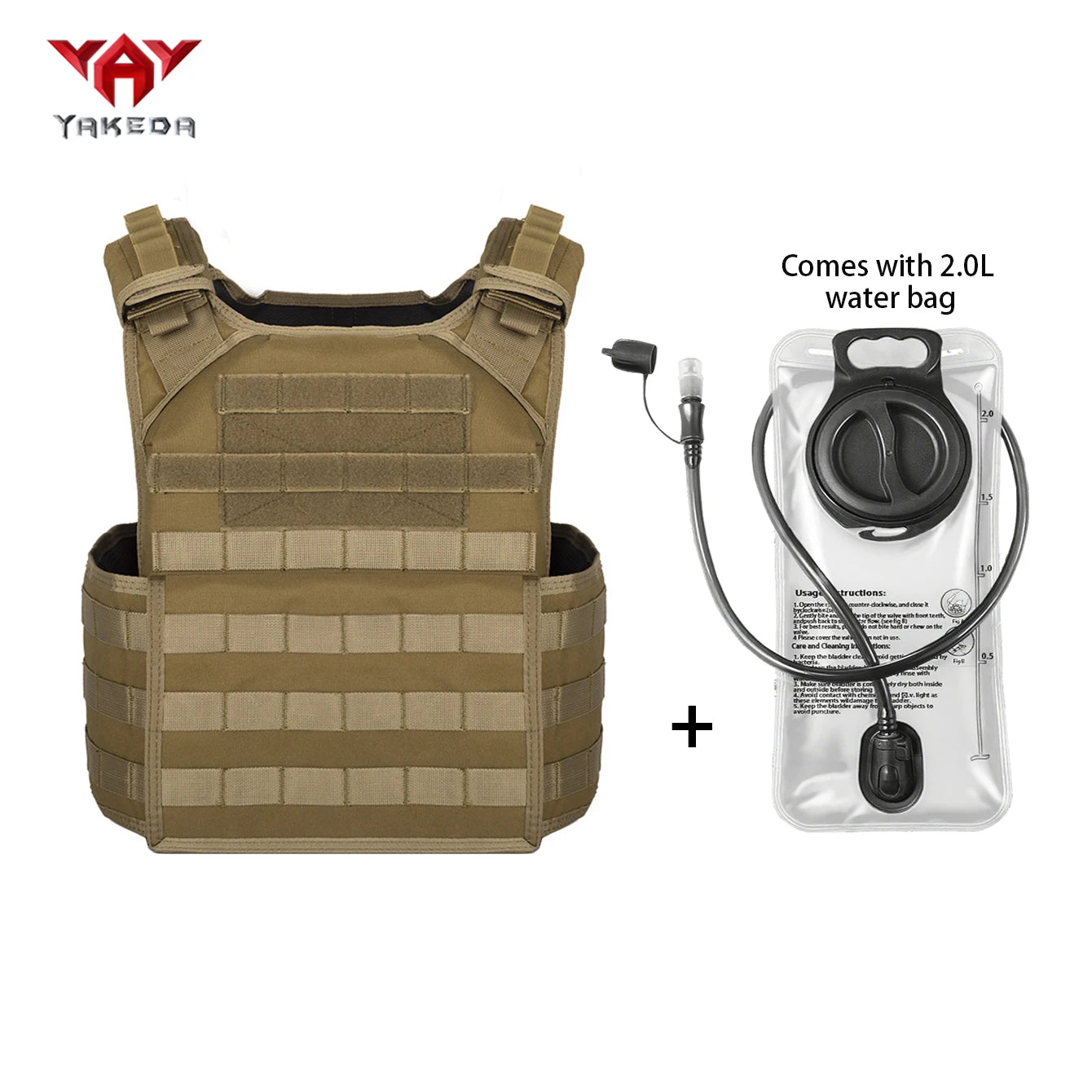 Porte plaque CPC YAKEDA avec sangle ajustable et système molle - BLACKBEARD OUTDOOR INDUSTRIES