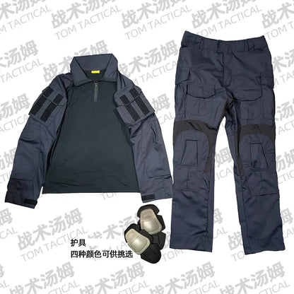 Costume Tactique Tom Plus GEN3 G3 Bleu Foncé – Ensemble Chemise à Manches Longues + Pantalon Long - BLACKBEARD OUTDOOR INDUSTRIES
