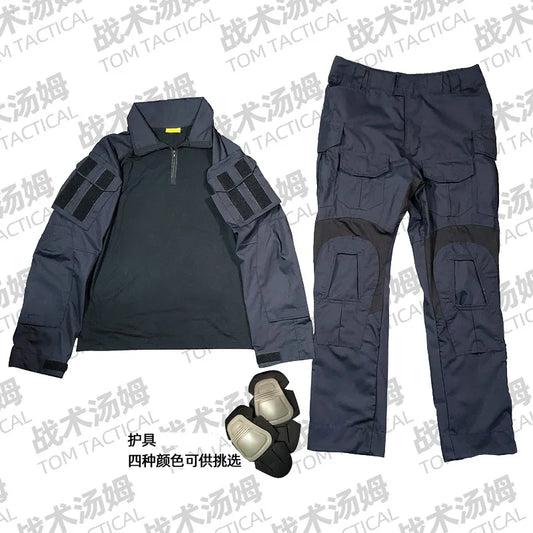 Costume Tactique Tom Plus GEN3 G3 Bleu Foncé – Ensemble Chemise à Manches Longues + Pantalon Long - BLACKBEARD OUTDOOR INDUSTRIES