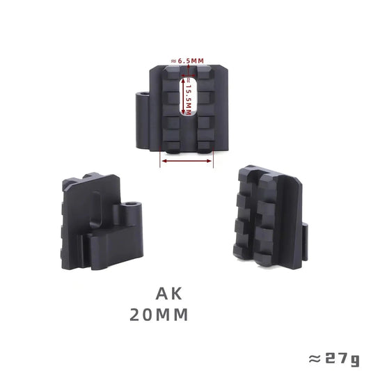 Adaptateur rail métallique pour réplique AR15 M4 M16 AK
