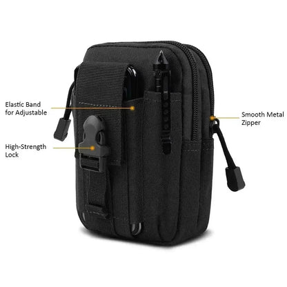 Pochette EDC tactique MOLLE pour téléphone et accessoires