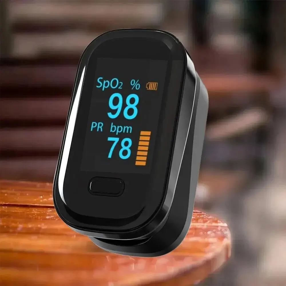 Oxymètre de Pouls Doigt OLED – Saturomètre SpO2 & Fréquence Cardiaque Portable
