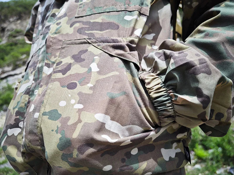 Tenue Camouflage Tactique Été – ATFG EMR White/Yellow Flower – Veste & Pantalon - BLACKBEARD OUTDOOR INDUSTRIES