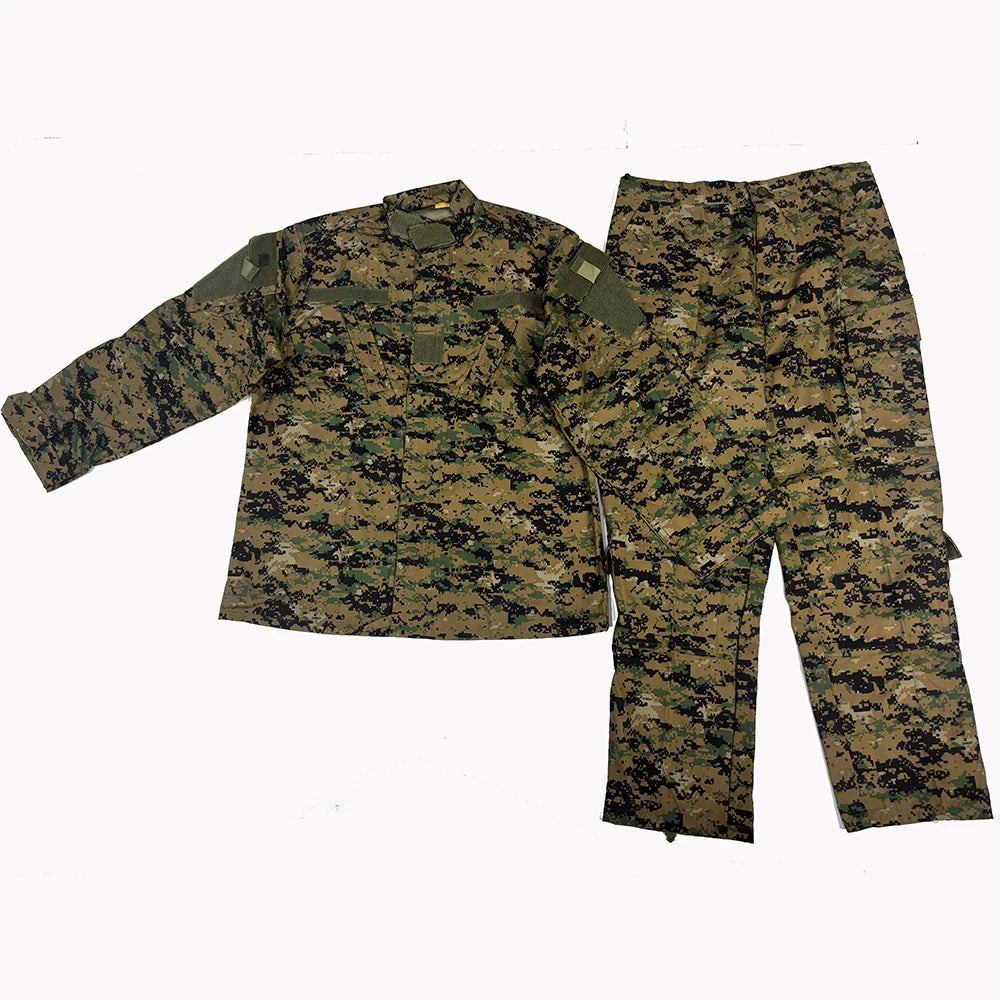 Tenue militaire camouflage digital jungle homme, veste et pantalon