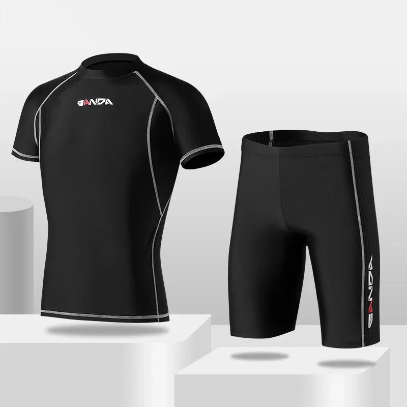 ensemble de mailliot de bain homme rash guards split type Ma boutique