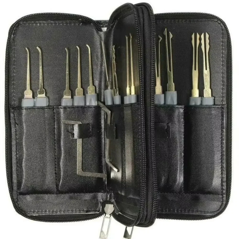 Kit de crochetage 12/18/24/32/33 pièces avec serrure transparente - BLACKBEARD OUTDOOR INDUSTRIES