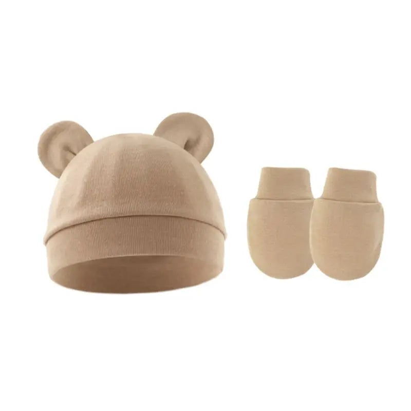 ensemble bonnet et gant coton pour enfants 1/3ans Ma boutique